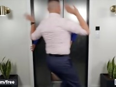 "Men - JJ Knight Pulls Down Joey Mills' Office Slacks & Gives Him A Deep Pounding In The Elevator"